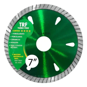Disco ALIAFORT - Turbo fino 7" - TRF 7-2 VERDE